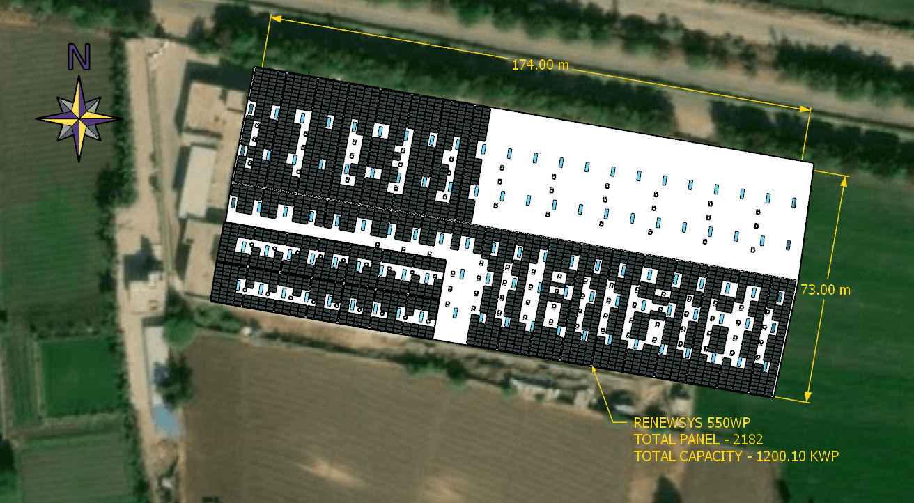1.2 MWp Rooftop Proposal – 3D