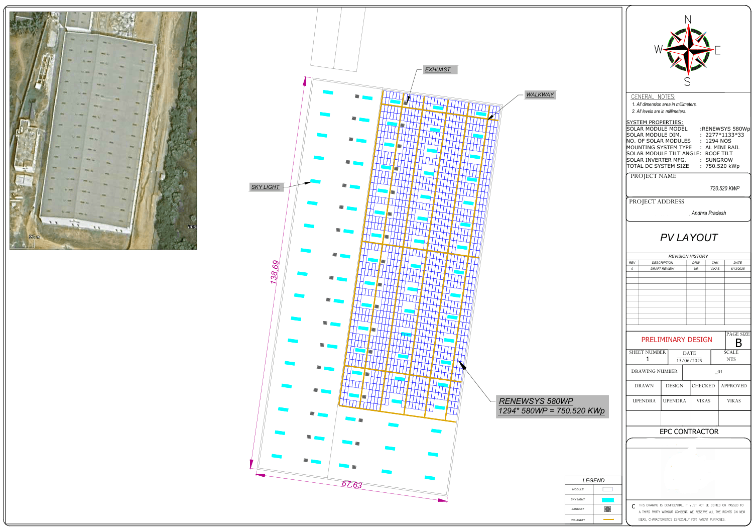 750 kWp Industrial Rooftop